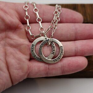 7 Inch Sterling Silver Friendship Memories Charms Bracelet A910